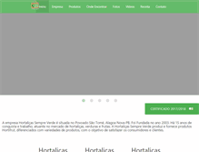 Tablet Screenshot of hortalicassempreverde.com